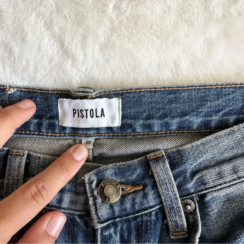 Pistola High Rise Wide Leg Jeans Size 25